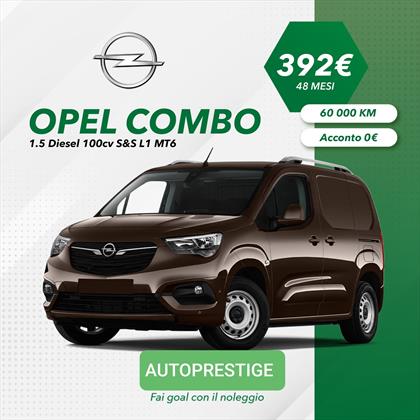 OPEL COMBO 1.5 Diesel 100 CV S&S L1 MT6 Noleggio L.T. - foto principal